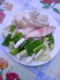 豇豆西红柿扯面