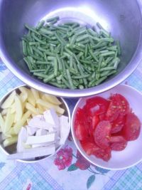 豇豆西红柿扯面
