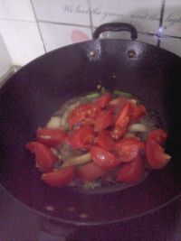 豇豆西红柿扯面