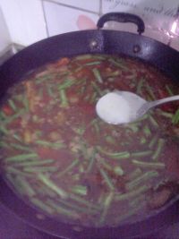 豇豆西红柿扯面