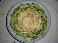 麻酱黄瓜丝茄泥