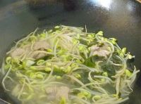 螺旋藻豆芽肉片汤