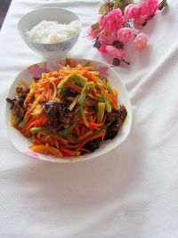 素版鱼香肉丝