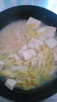 娃娃菜粉丝豆腐汤