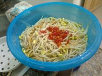 黄豆芽凉拌面