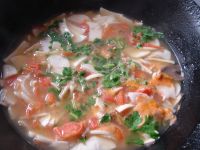 番茄杏鲍菇肉片汤