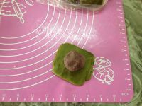 抹茶豆沙月饼