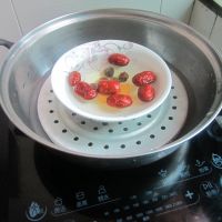 蒸红糖红枣桂圆