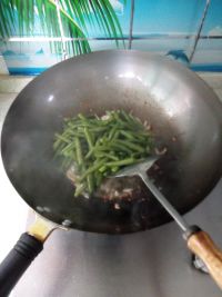 肉丝炒四季豆