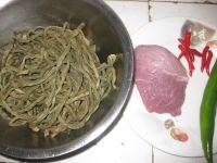 干豆角炒肉片