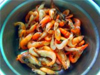 小虾拌番薯叶