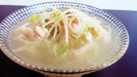 豆芽肉片汤