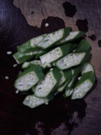 秋葵炒火腿肠