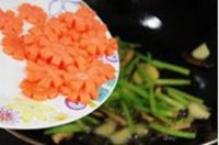 芹菜香干炒肉片