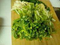 菜心炒鸭丁