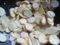 白萝卜炒茭白