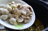 咖喱海鲜蘑菇焖饭