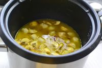 咖喱海鲜蘑菇焖饭