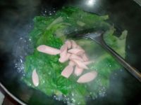 生菜火腿肠汤