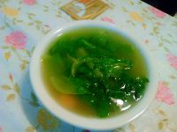 生菜火腿肠汤