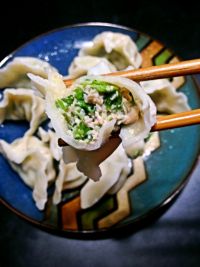 鲍汁荠菜猪肉饺