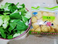 油菜炒油豆腐泡