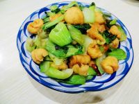 油菜炒油豆腐泡