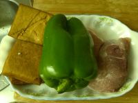 圆椒肉片炒香干