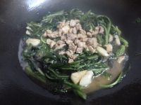 豉蒜肉片炒油麦菜