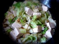 包菜炖豆腐