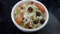 鲜虾蘑菇骨汤面