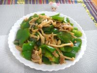菇香甜椒五花肉