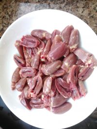 香菜炒鸡心