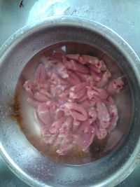 香菜炒鸡心