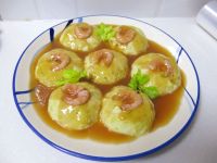 蒸虾仁豆腐丸子