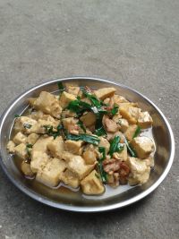 蒜香五花肉炒豆腐
