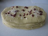 千层蔓越莓面包