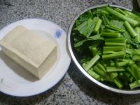 冻豆腐煮油菜蕻