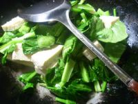 冻豆腐煮油菜蕻