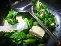冻豆腐煮油菜蕻