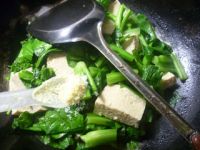 冻豆腐煮油菜蕻
