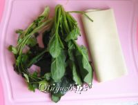 菠菜豆皮卷