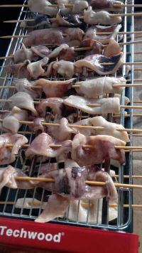 烤鱿鱼串