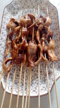 烤鱿鱼串