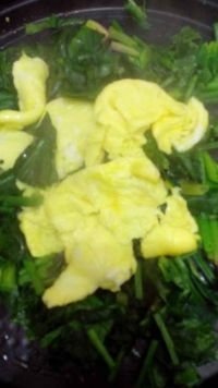 鸡蛋炒菠菜