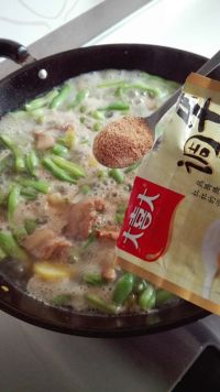 土豆芸豆烧肉片