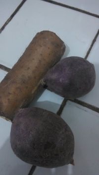 山药紫薯糊