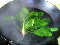 绿菠淡菜汤