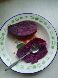 亲子美食紫薯泥紫薯汁