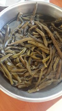 干豆角土豆炖鸡腿